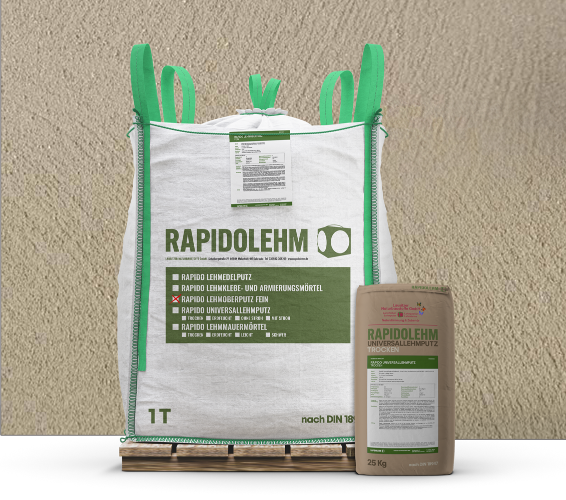 Rapidolehm Universallehmputz trocken 